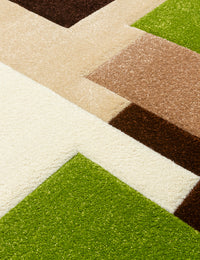 Tempo Squares - Brown / Green rug, photo 4