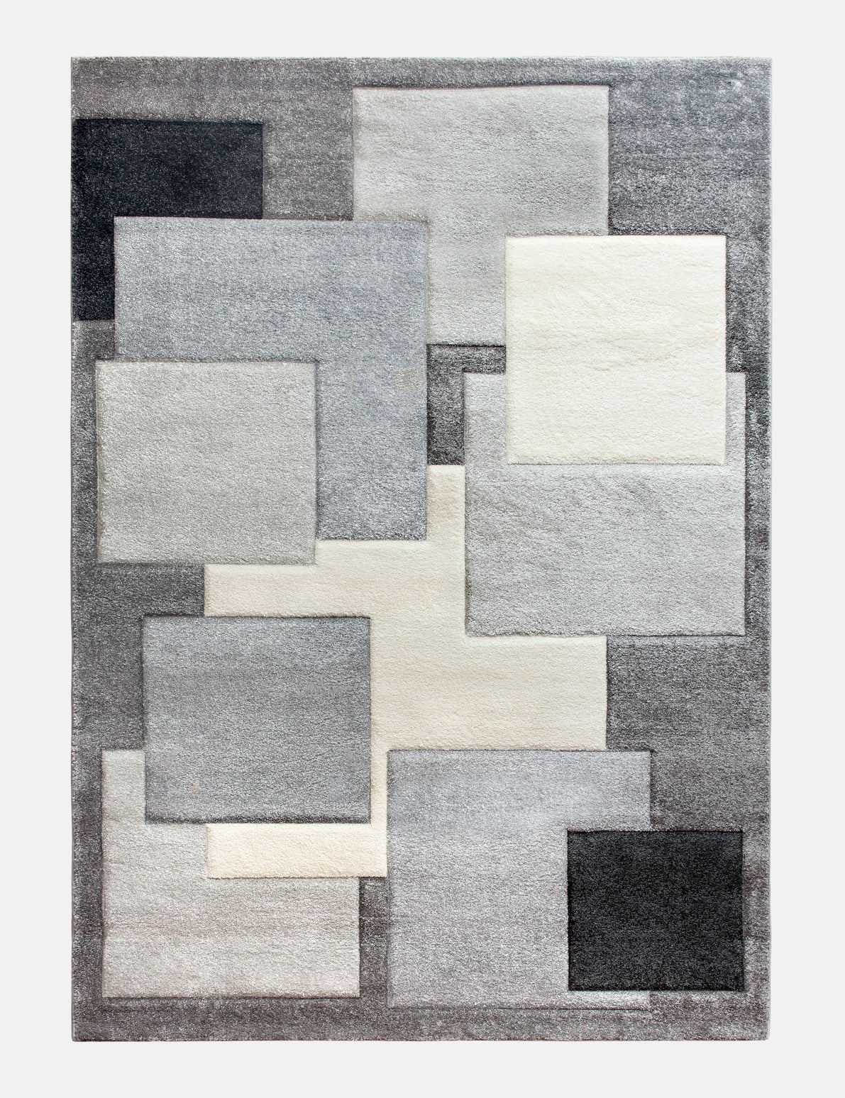Tempo Squares - Grey rug from The Mattress Store Ireland
