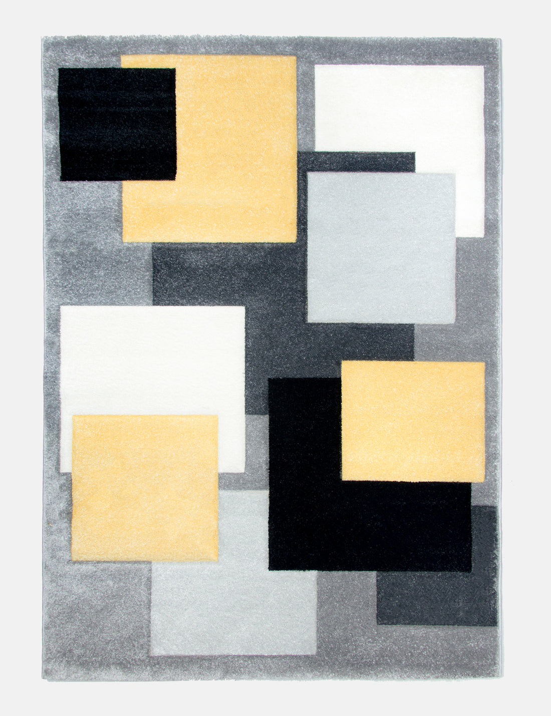 Tempo Squares - Yellow rug from The Mattress Store Ireland