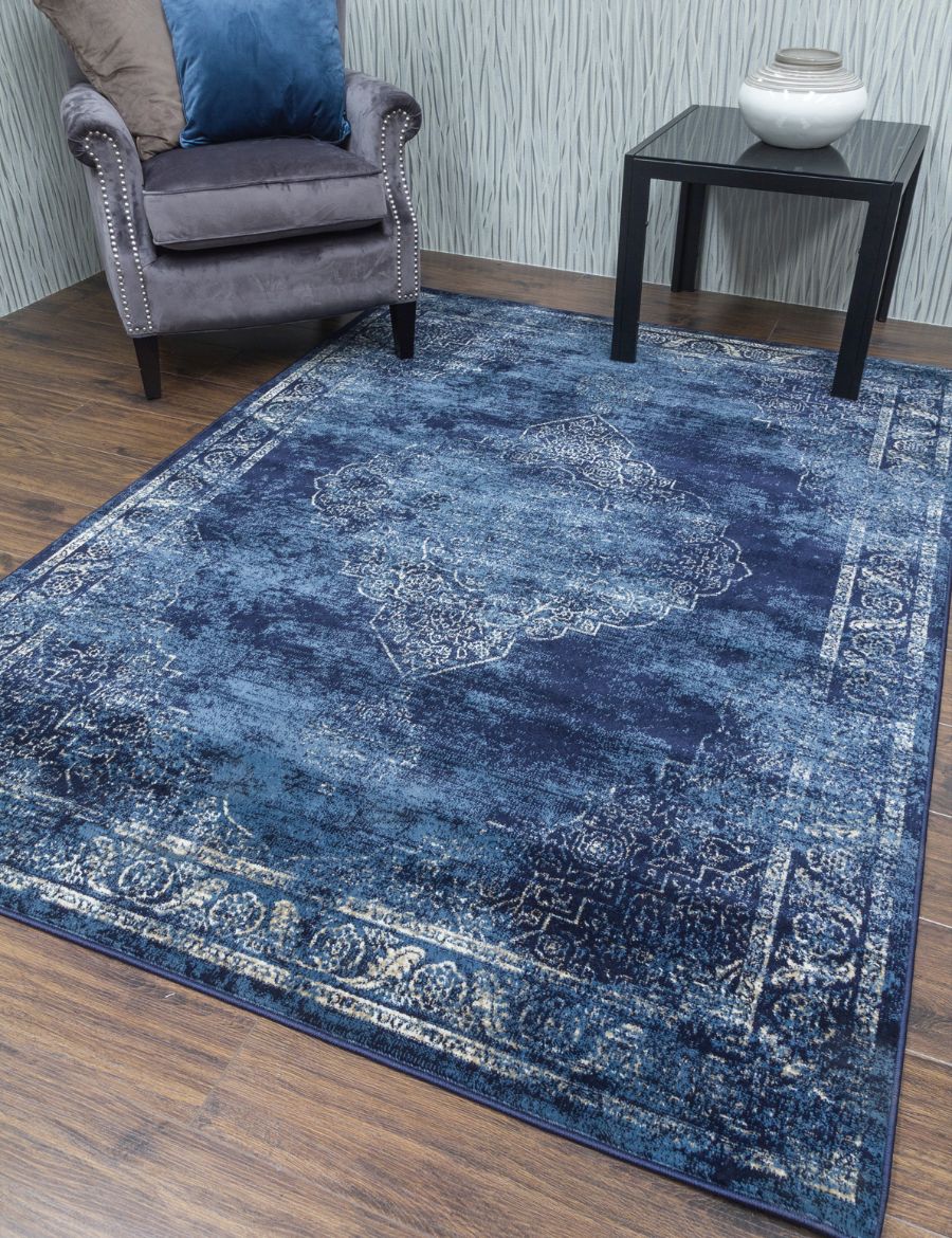 Vintage Classic - Navy rug from The Mattress Store Ireland
