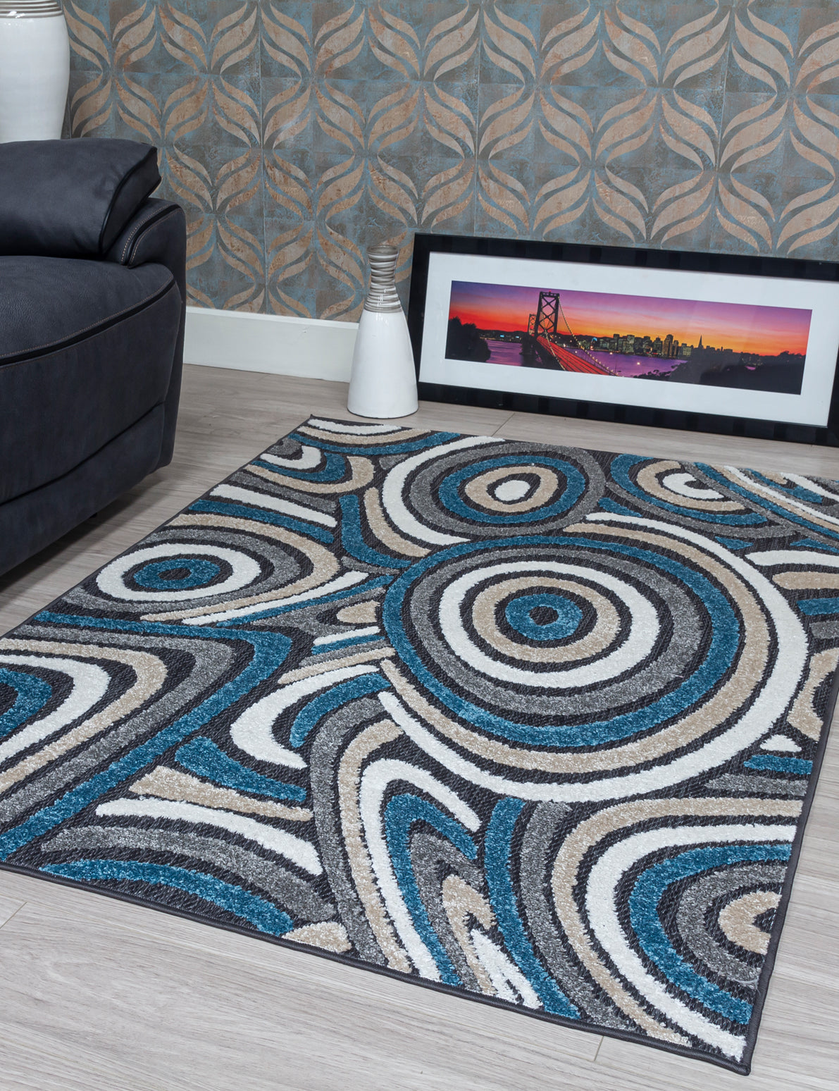 Alessia Oasis - Blue rug, photo 7