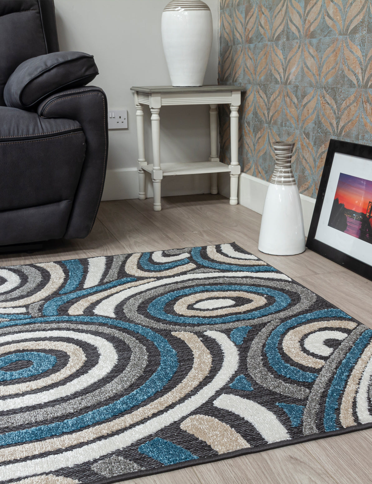 Alessia Oasis - Blue rug, photo 9