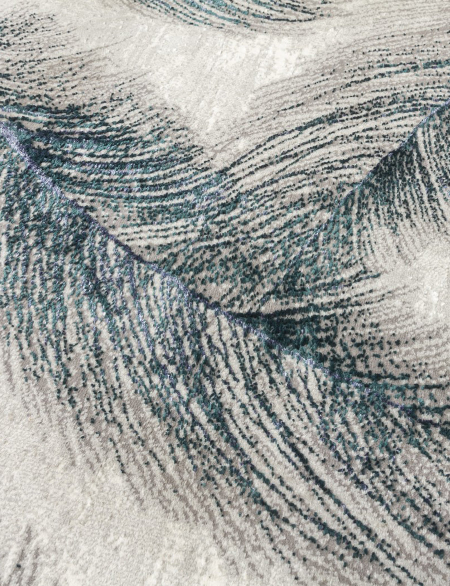 Boutique Plumes - Blue Green rug, photo 5