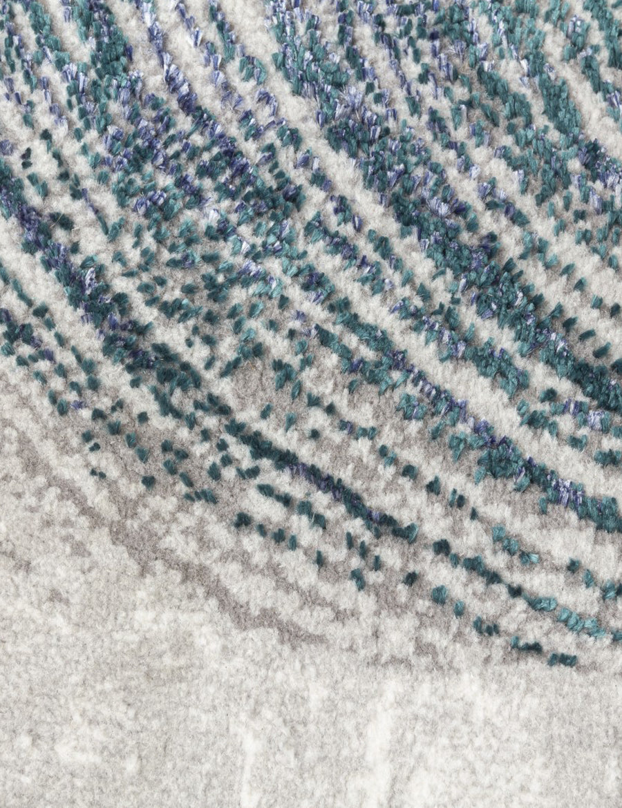Boutique Plumes - Blue Green rug, photo 2
