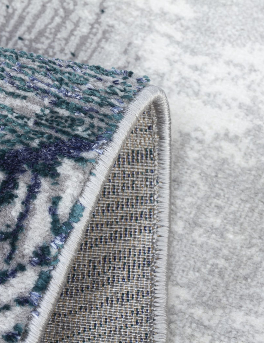 Boutique Plumes - Blue Green rug, 80 x 150 cm size