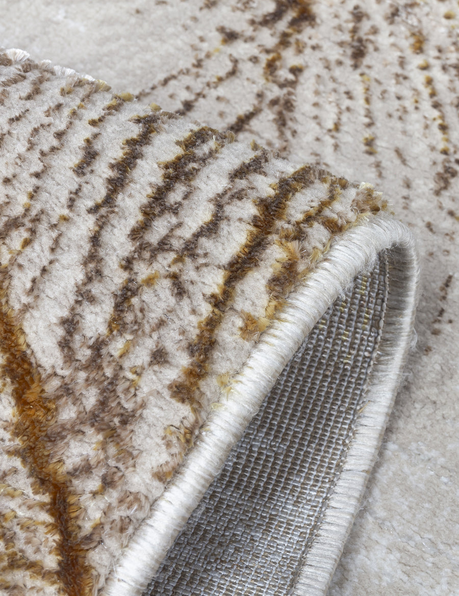 Boutique Plumes - Ochre rug, 200 x 300 cm size