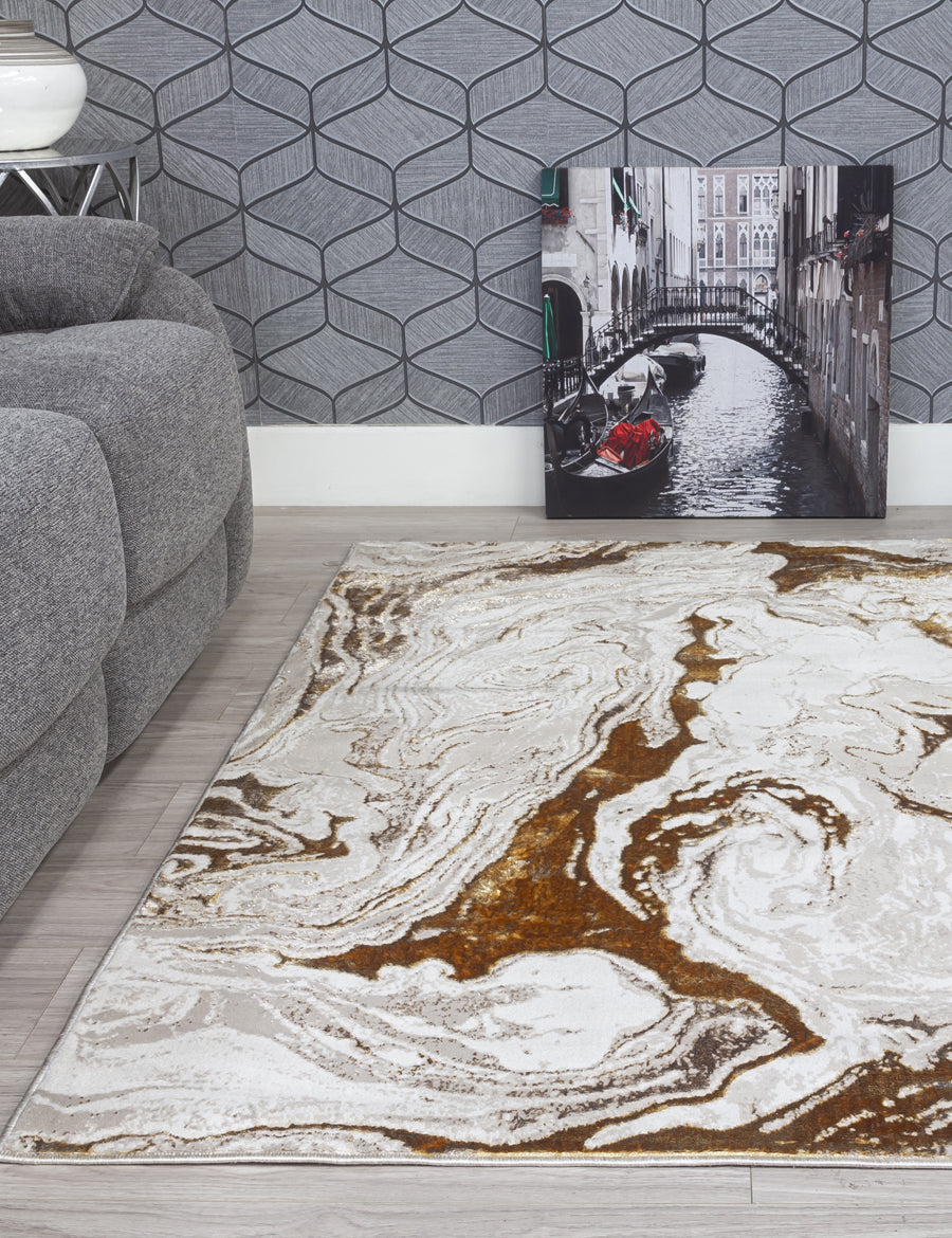 Boutique Vivid - Ochre rug, 120 x 170 cm size