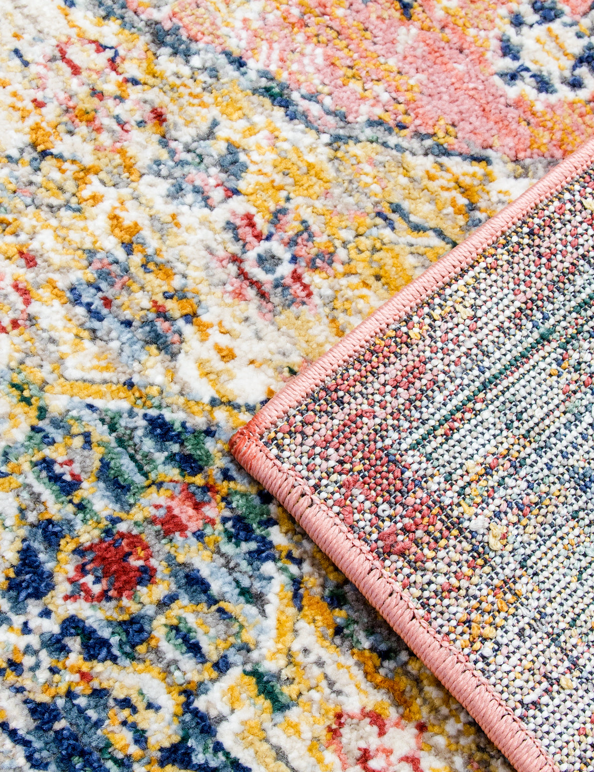 Boho Medallion - Pink rug, 120 x 170 cm size