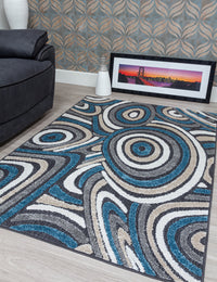 Alessia Oasis - Blue rug, 120 x 170 cm size