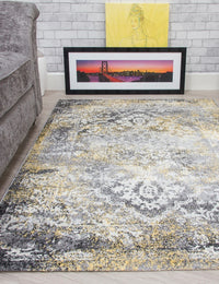 Antika Medallion - Yellow rug, 80 x 150 cm size