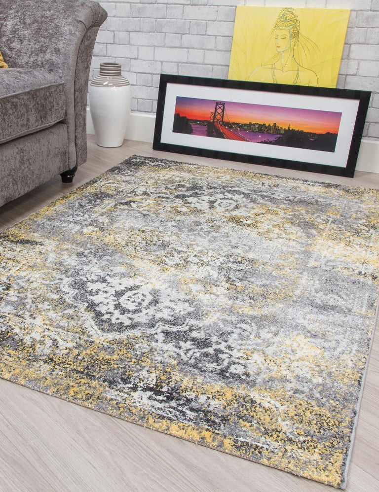 Antika Medallion - Yellow rug, 120 x 170 cm size