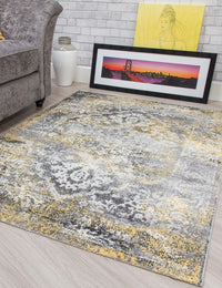 Antika Medallion - Yellow rug, 120 x 170 cm size