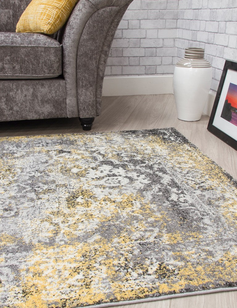 Antika Medallion - Yellow rug, 160 x 220 cm size