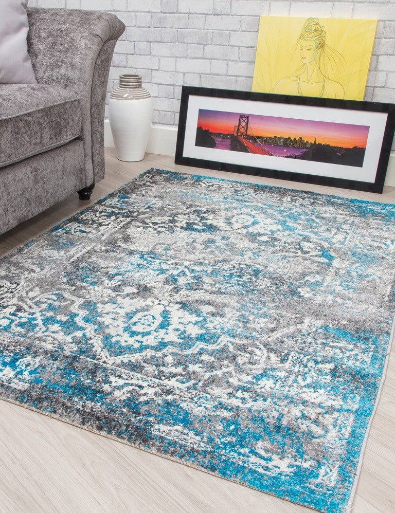 Antika Medallion - Teal rug, photo 5