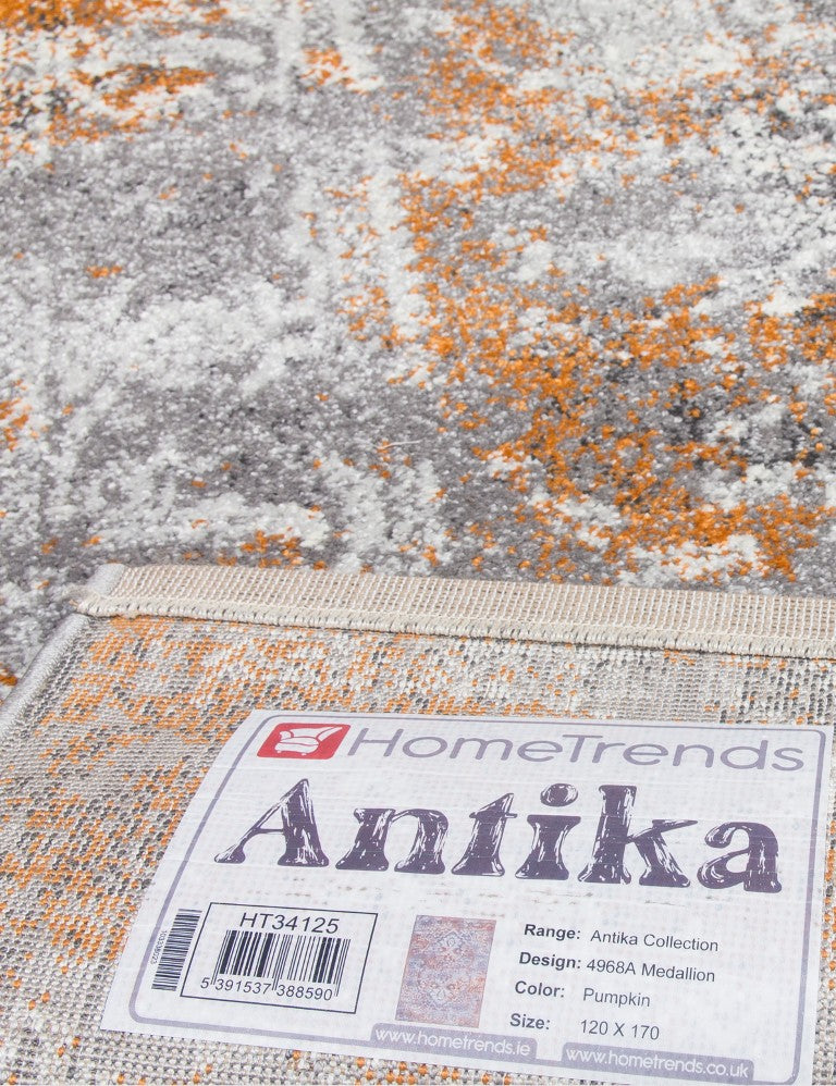 Antika Medallion - Pumpkin rug, 67 x 240 cm size