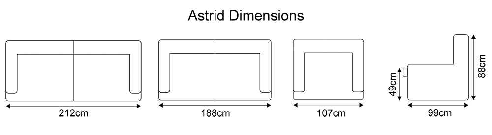 Astrid Coal dimensions