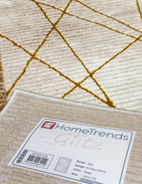 Best Art Deco Rug from Ireland - Glitz Design in Elegant Ochre - in Ireland