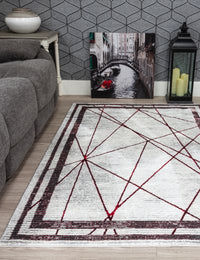 Best Irish Glitz Art Deco Red Rug - Elegant Design for Luxury Interiors - in Ireland