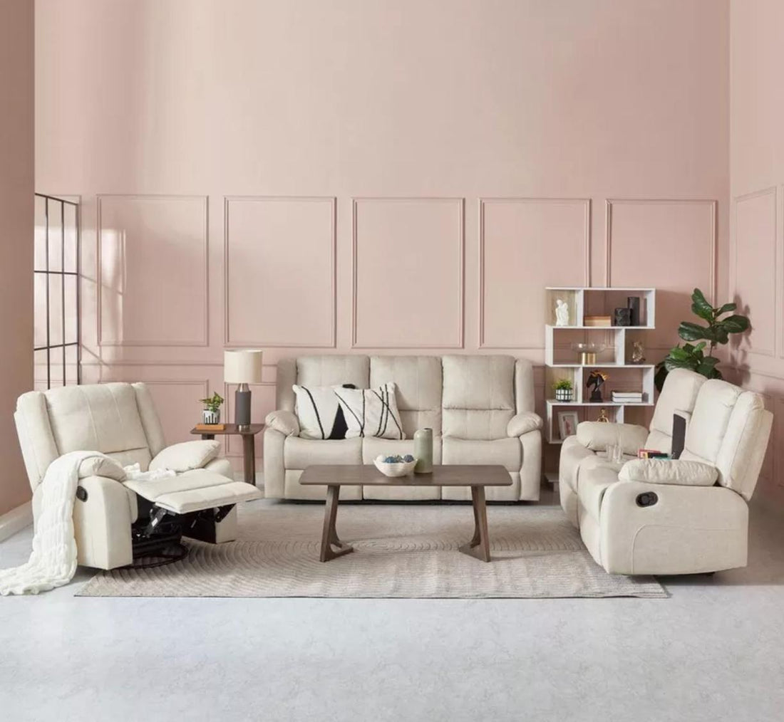 Chic Beige Larson Sofa Range