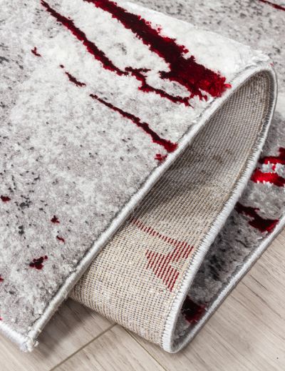 Luxurious Glitz Marble Red Rug from Ireland - Best Quality for Your Home Decor - in Ireland