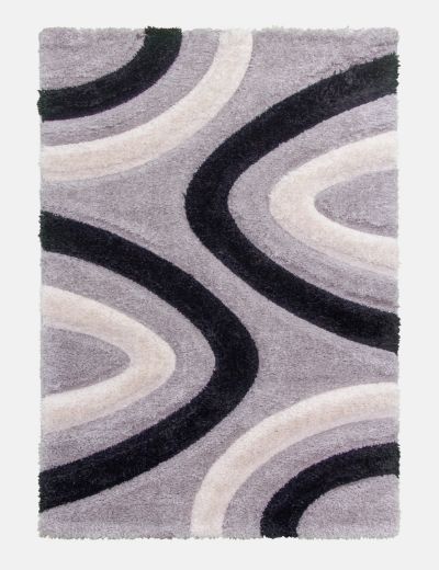 Luxus Ripples Multi Grey Rug - Best in Ireland for Elegant Home Decor - in Ireland