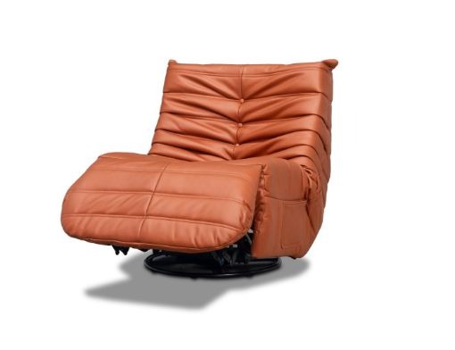 Occasional Capri Swivel Rocker Recliner - Pumpkin