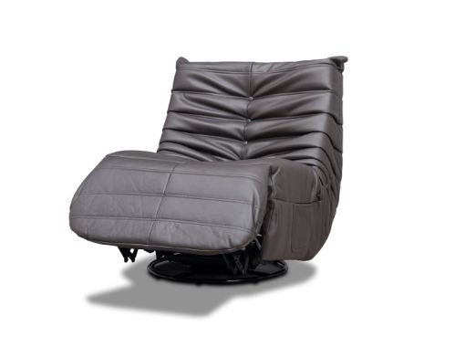 Occasional Capri Swivel Rocker Recliner - Dark Grey