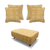 Occasional  Poppy Footstool & Cushion Set - Ochre