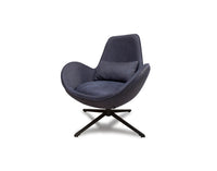 Occasional Swirl Swivel Chair -Denim