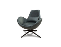 Occasional Swirl Swivel Chair -Green
