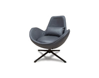 Occasional Swirl Swivel Chair - Dark Grey