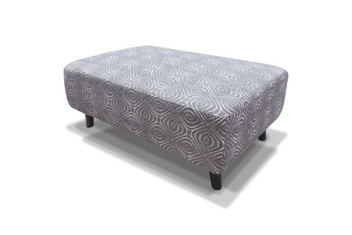 Occasional  Poppy Footstool & Cushion Set - Grey