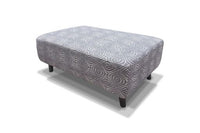 Occasional  Poppy Footstool & Cushion Set - Grey