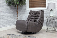 Occasional Capri Swivel Rocker Recliner - Dark Grey