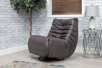 Occasional Capri Swivel Rocker Recliner - Dark Grey