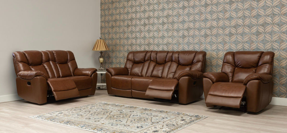 Oscar Tan leather sofa, photo 2