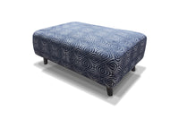 Occasional Poppy Swivel Chair  Footstool & Cushions - Navy