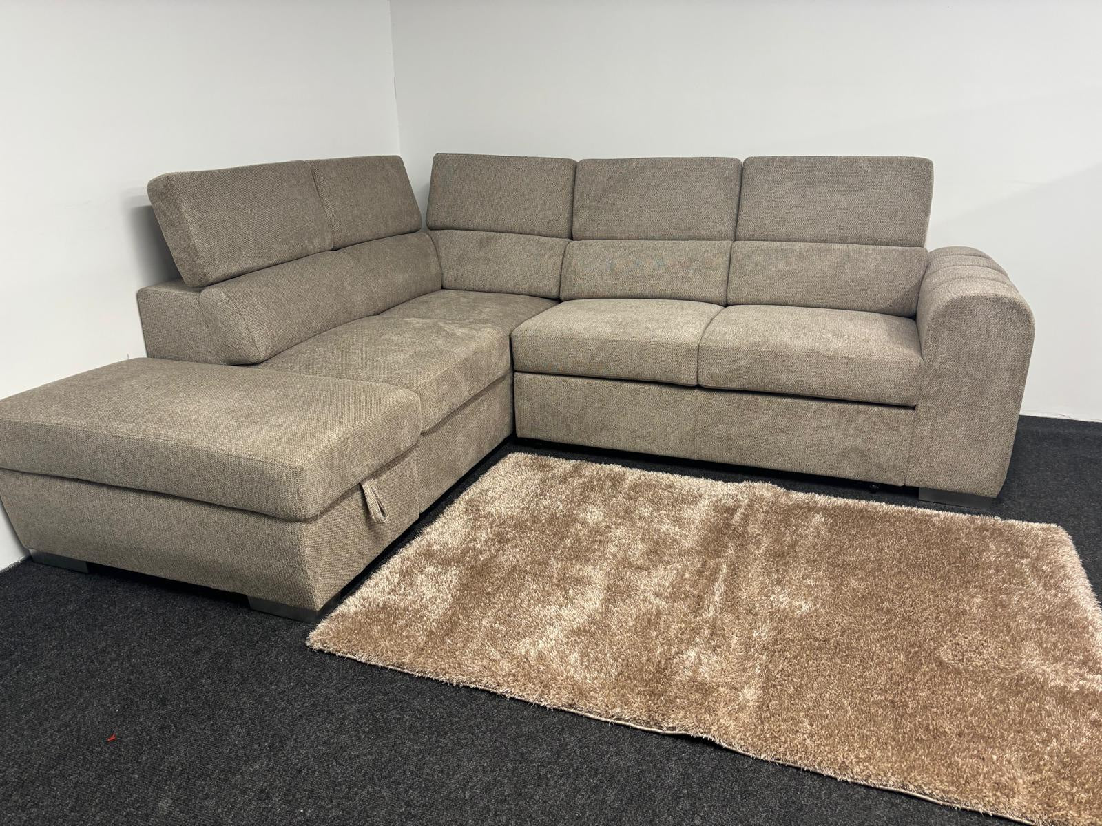 Carmen beige sofa bed